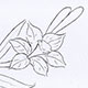 Corn and poppy carving